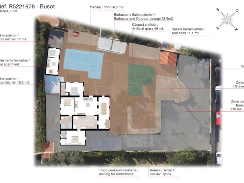 4 soveværelse Villa til salg i Busot med swimmingpool - € 550.000 (Ref: 9417597)