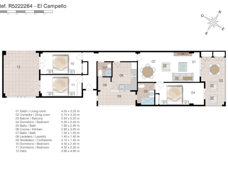 3 bedroom Apartment for sale in El Campello - € 395,000 (Ref: 9437146)