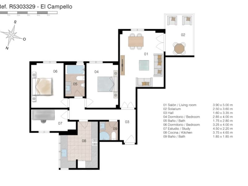 3 bedroom Apartment for sale in El Campello - € 399,000 (Ref: 9630025)