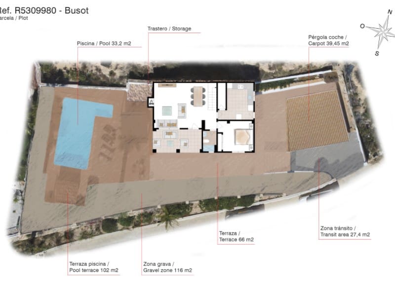 3 makuuhuone Huvila myytävänä paikassa Busot mukana uima-altaan - 449 000 € (Ref: 9674078)