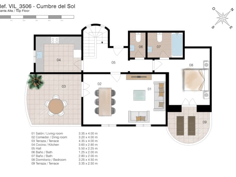 4 camera da letto Villa in vendita in Cumbre del Sol - 520.000 € (Rif: 9831214)