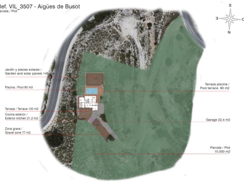 4 quarto Moradia para venda em Aguas de Busot / Aigues com piscina garagem - 750 000 € (Ref: 9843070)