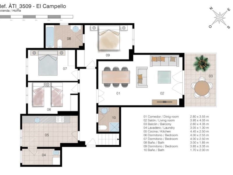 3 quarto Penthouse para venda em El Campello com piscina garagem - 675 000 € (Ref: 9855316)