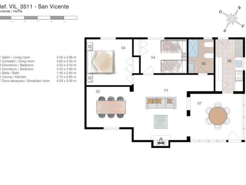 3 soverom Villa til salgs i San Vicente / Sant Vicent del Raspeig med svømmebasseng - € 449 000 (Ref: 9892413)