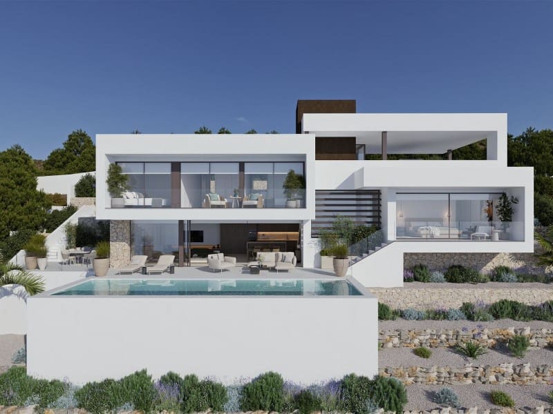 4 sypialnia Willa na sprzedaż w Altea z basenem garażem - 2 349 000 € (Ref: 9936083)