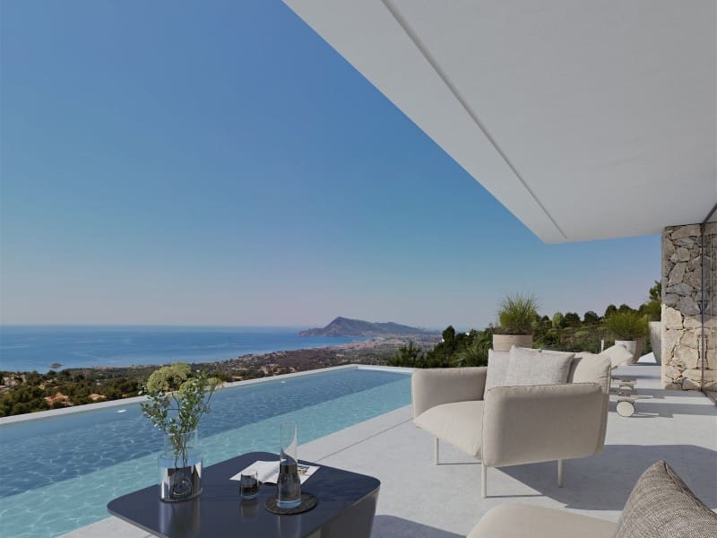 4 sypialnia Willa na sprzedaż w Altea z basenem garażem - 2 349 000 € (Ref: 9936083)