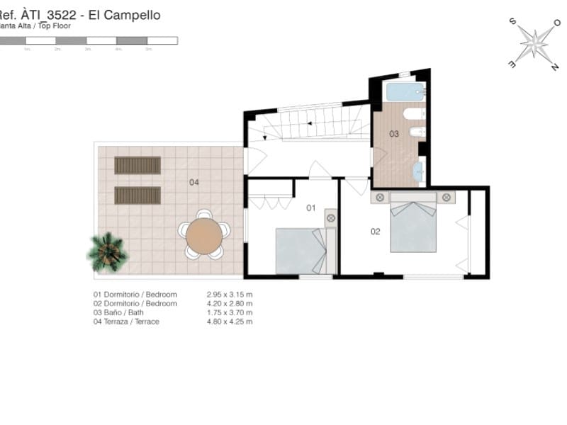 2 bedroom Penthouse for sale in El Campello with garage - € 375,000 (Ref: 9939668)