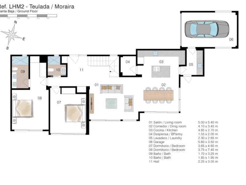 4 sovrum Villa till salu i Moraira med pool garage - 1 850 000 € (Ref: 9970324)