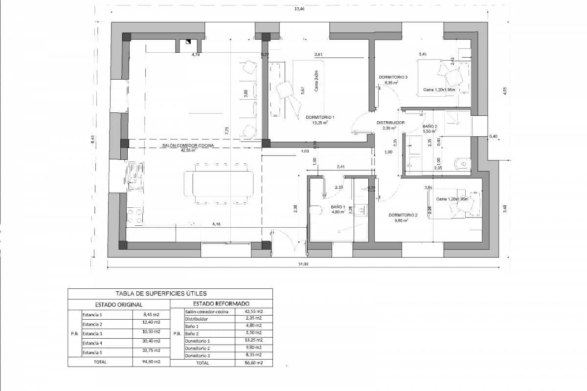 3 sypialnia Finka/Dom wiejski na sprzedaż w Dolores - 115 000 € (Ref: 8806900)