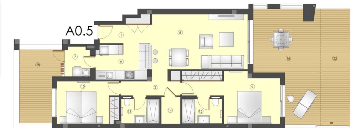 2 soverom Leilighet til salgs i Estepona med svømmebasseng garasje - € 540 000 (Ref: 9509629)