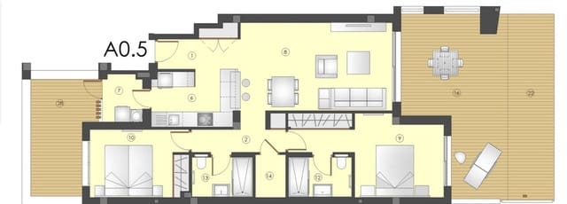 2 soverom Leilighet til salgs i Estepona med svømmebasseng garasje - € 540 000 (Ref: 9509629)