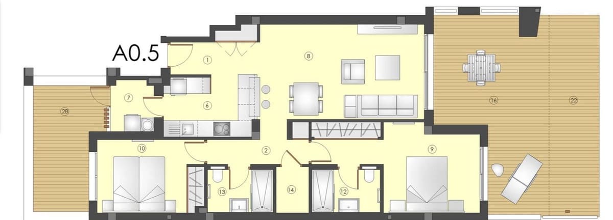 2 bedroom Apartment for sale in Estepona with pool garage - € 540,000 (Ref: 9761643)