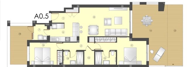 2 quarto Apartamento para venda em Estepona com piscina garagem - 540 000 € (Ref: 9761643)