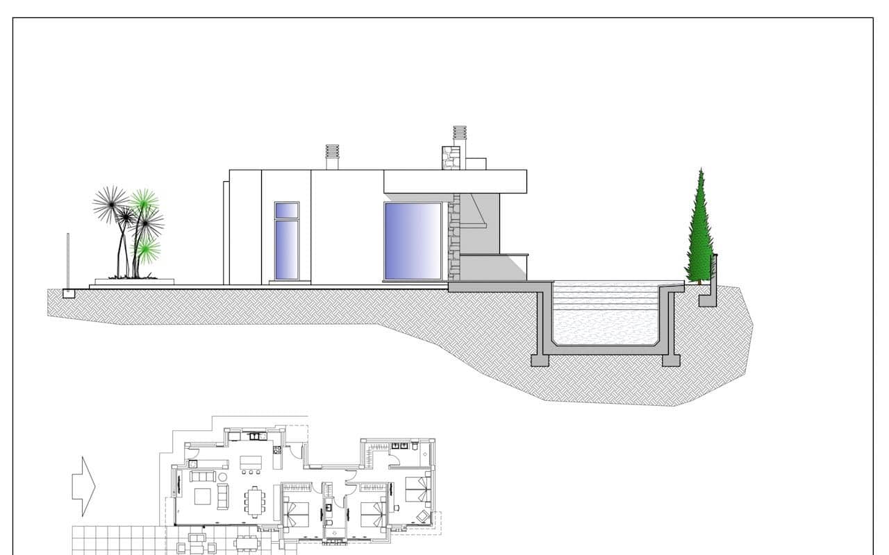 3 makuuhuone Huvila myytävänä paikassa Calpe / Calp mukana uima-altaan 
autotalli - 950 000 € (Ref: 5563680)