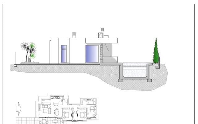 3 makuuhuone Huvila myytävänä paikassa Pueblo, Calpe / Calp mukana uima-altaan 
autotalli - 950 000 € (Ref: 5563680)