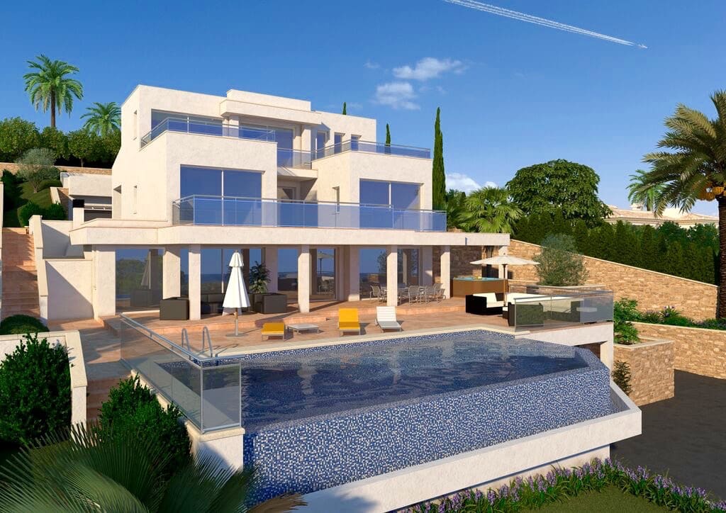 Chalet de 4 habitaciones en Moraira en venta con piscina - 2.180.000 € (Ref: 8270750)