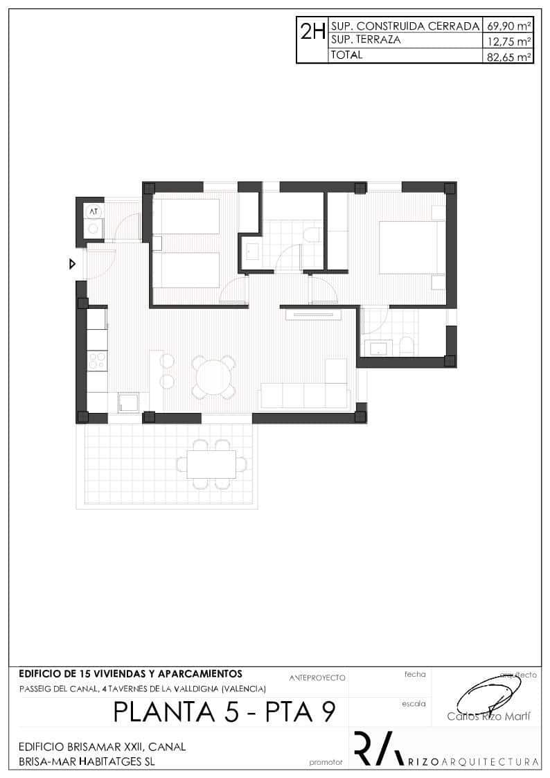 2 soveværelse Lejlighed til salg i Tavernes de la Valldigna med swimmingpool garage - € 237.000 (Ref: 8979063)