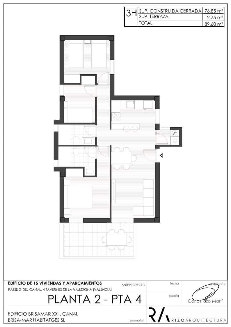 3 soveværelse Lejlighed til salg i Tavernes de la Valldigna med swimmingpool garage - € 237.000 (Ref: 8979064)