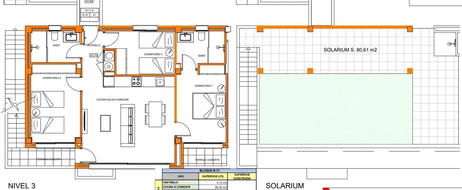 3 camera da letto Attico in vendita in Xeresa con piscina garage - 315.000 € (Rif: 9264448)