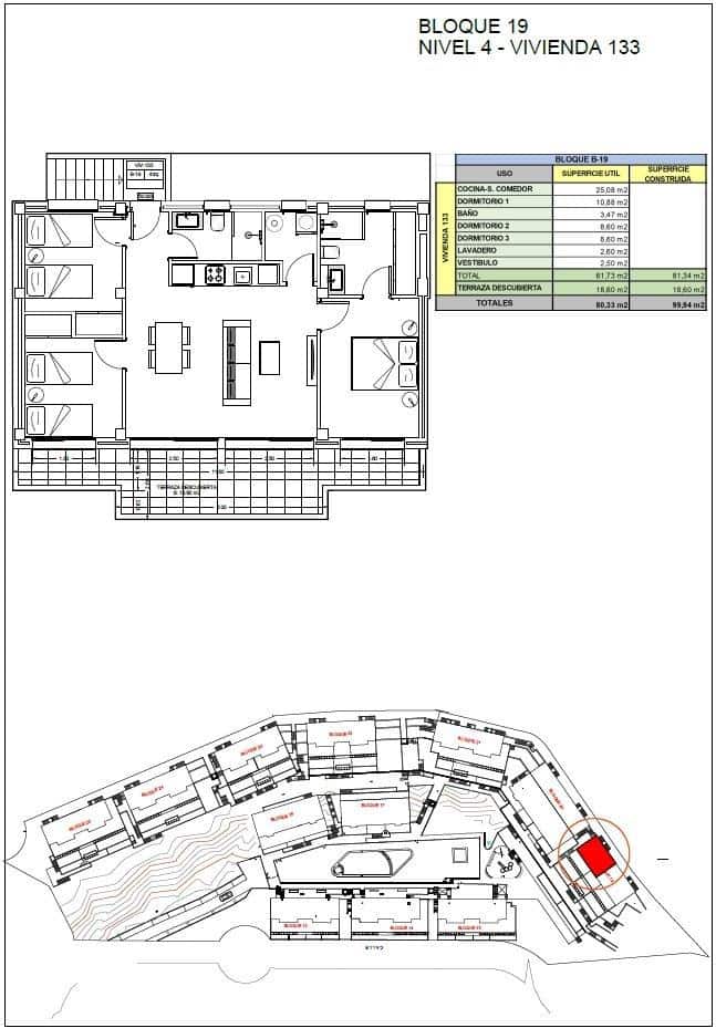 3 soverom Penthouse til salgs i Xeresa med svømmebasseng garasje - € 275 000 (Ref: 9502235)