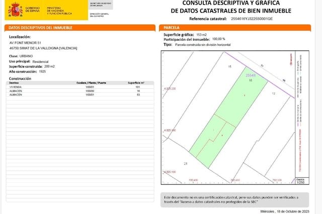 4 makuuhuone Omakotitalo myytävänä paikassa Simat de la Valldigna - 57 000 € (Ref: 9625508)