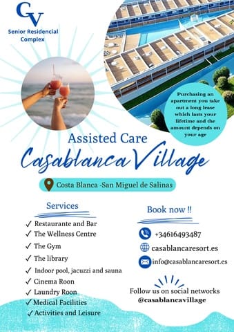 Chalet de 2 habitaciones en San Miguel de Salinas en venta con piscina garaje - 117.450 € (Ref: 8893891)