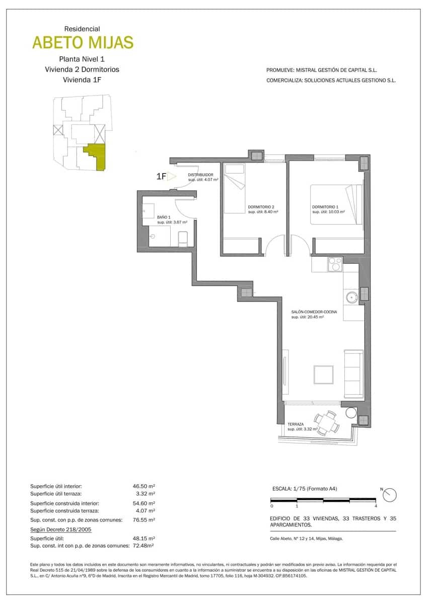 2 makuuhuone Asunto myytävänä paikassa Las Lagunas de Mijas - 217 300 € (Ref: 9001069)