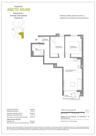 2 makuuhuone Asunto myytävänä paikassa Las Flores, Mijas - 217 300 € (Ref: 9001069)