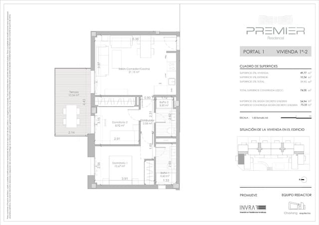 2 soveværelse Lejlighed til salg i Las Flores, Mijas med garage - € 305.000 (Ref: 9174575)