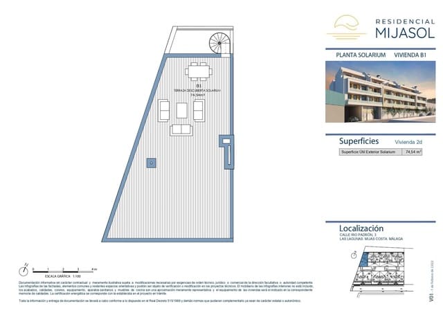 2 makuuhuone Kattohuoneisto myytävänä paikassa Las Lagunas de Mijas, Mijas mukana 
autotalli - 369 000 € (Ref: 9338114)