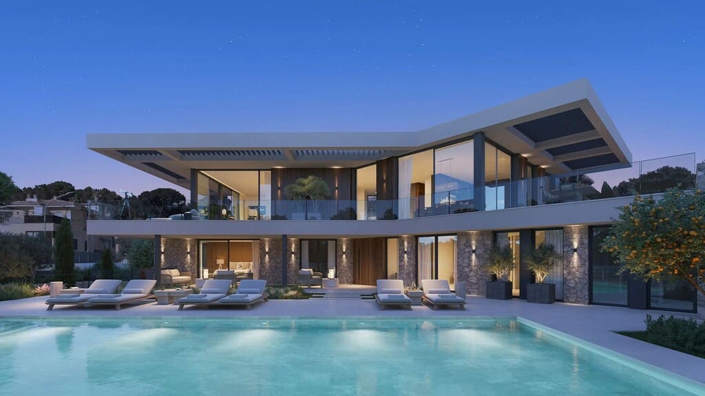 6 sypialnia Willa na sprzedaż w Santa Ponsa z basenem garażem - 13 850 000 € (Ref: 10003553)