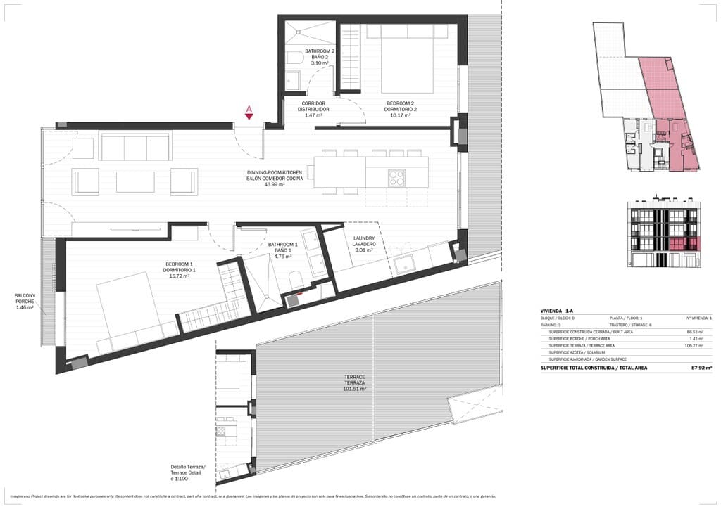 2 soverom Leilighet til salgs i Palma de Mallorca med garasje - € 765 000 (Ref: 10157452)