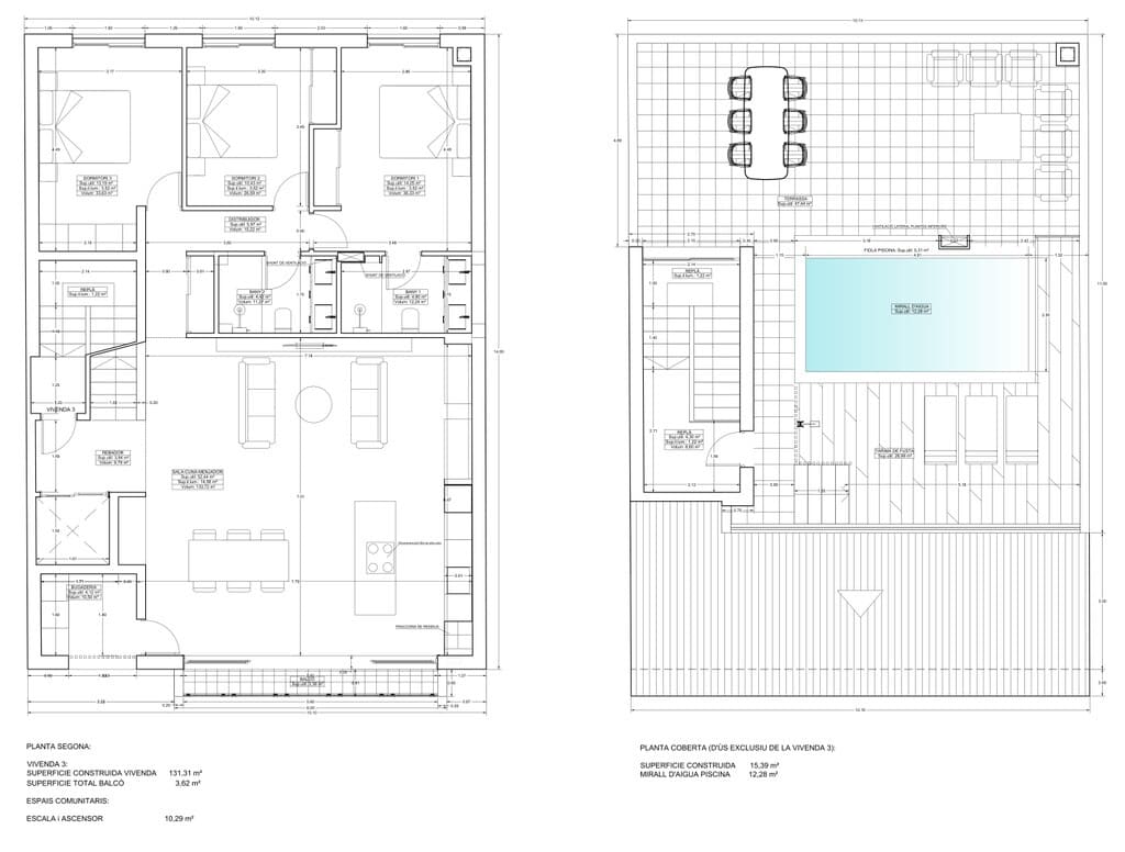 3 soverom Penthouse til salgs i Colonia de Sant Jordi med svømmebasseng garasje - € 1 100 000 (Ref: 10184207)