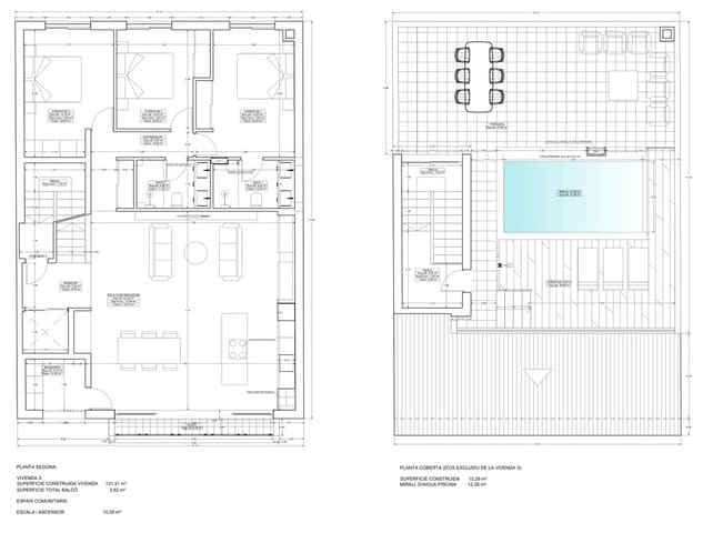 3 soverom Penthouse til salgs i Colonia de Sant Jordi, Ses Salines med svømmebasseng garasje - € 1 100 000 (Ref: 10184207)