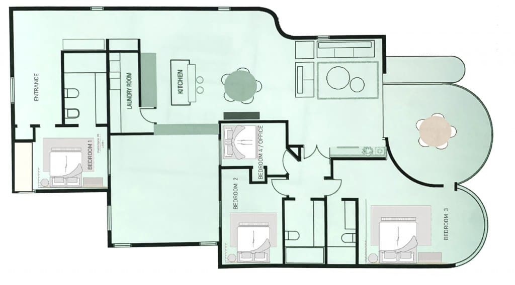 4 Zimmer Apartment zu vermieten in Palma de Mallorca mit Garage - 5.000 € (Ref: 7547100)