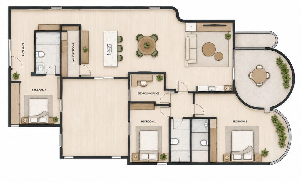 4 bedroom Apartment for rent in Palma de Mallorca with garage - € 5,000 (Ref: 7547100)