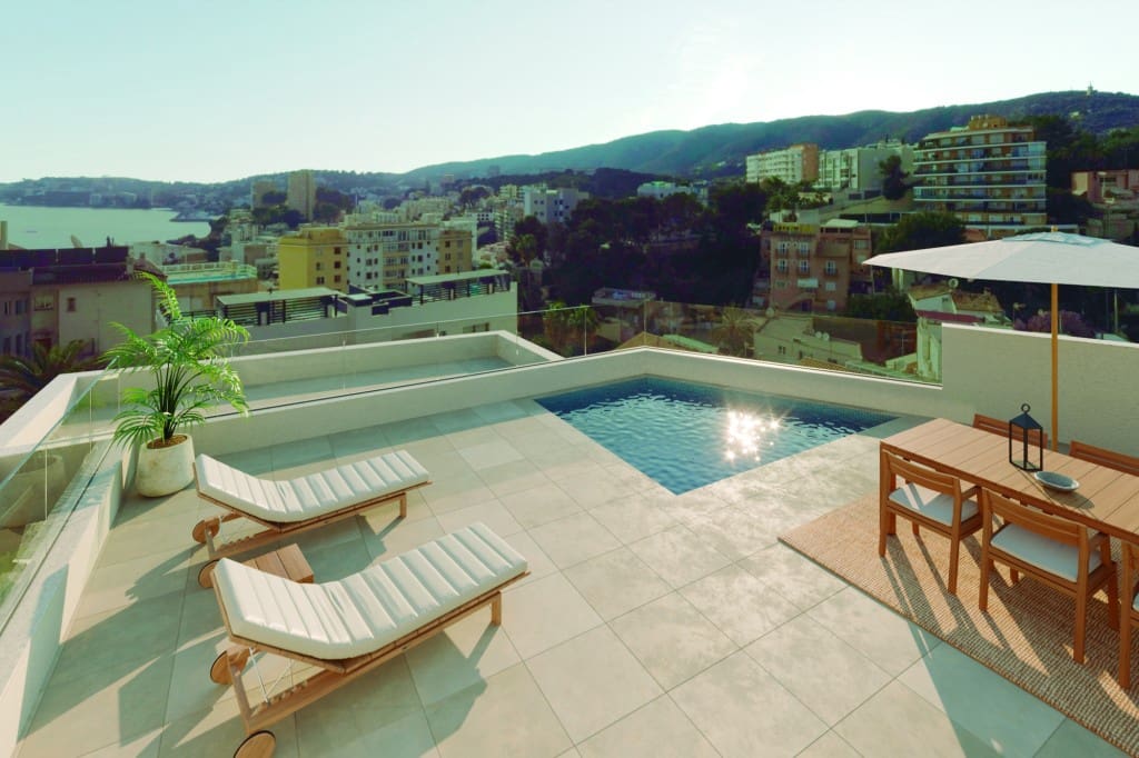 3 quarto Penthouse para venda em Cala Mayor com piscina garagem - 2 600 000 € (Ref: 8556689)