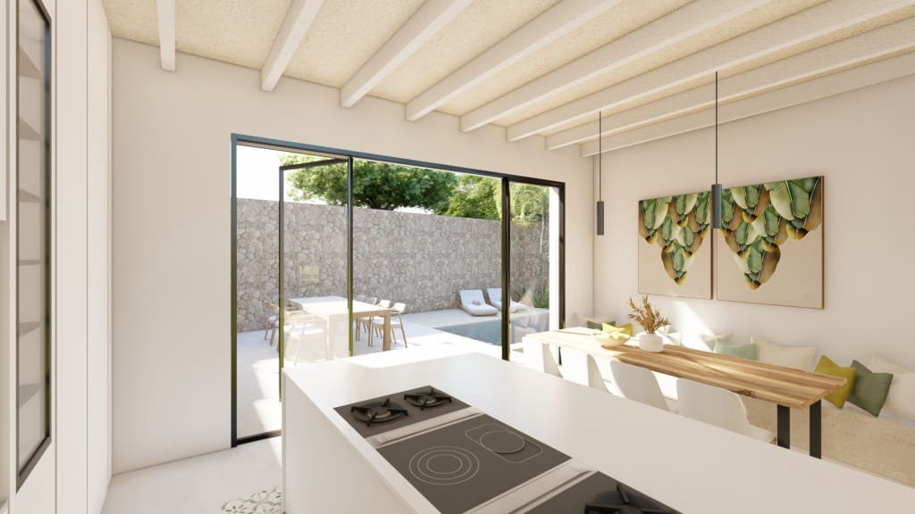 4 sypialnia Dom na sprzedaż w Santanyi z basenem garażem - 3 600 000 € (Ref: 8599345)