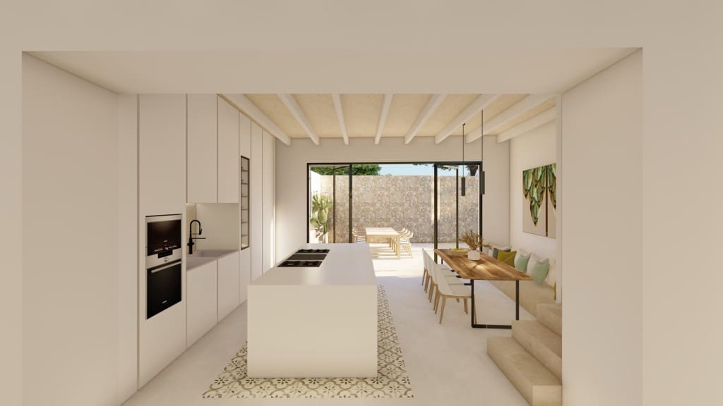 4 sypialnia Dom na sprzedaż w Santanyi z basenem garażem - 3 600 000 € (Ref: 8599345)