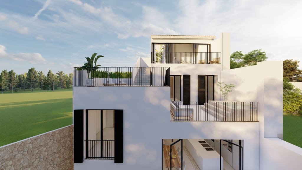 4 sypialnia Dom na sprzedaż w Santanyi z basenem garażem - 3 600 000 € (Ref: 8599345)