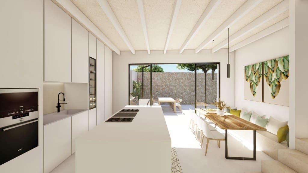 4 sypialnia Dom na sprzedaż w Santanyi z basenem garażem - 3 600 000 € (Ref: 8599345)