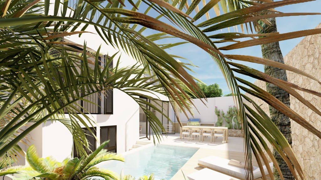 4 sypialnia Dom na sprzedaż w Santanyi z basenem garażem - 3 600 000 € (Ref: 8599345)