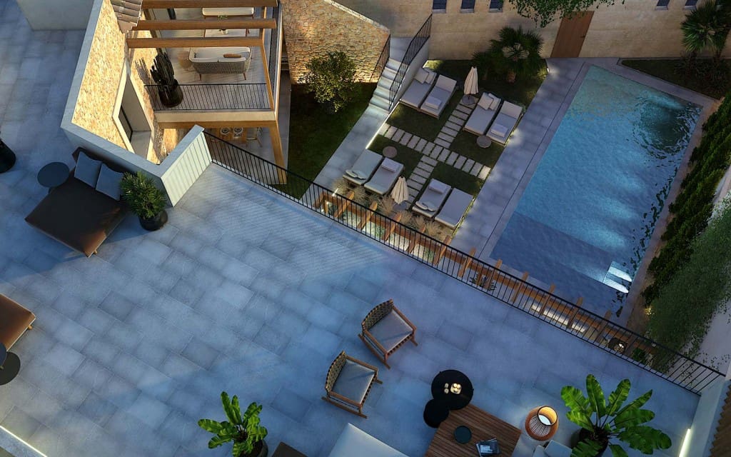 4 soveværelse Byhus til salg i Ses Salines med swimmingpool garage - € 3.150.000 (Ref: 8619735)