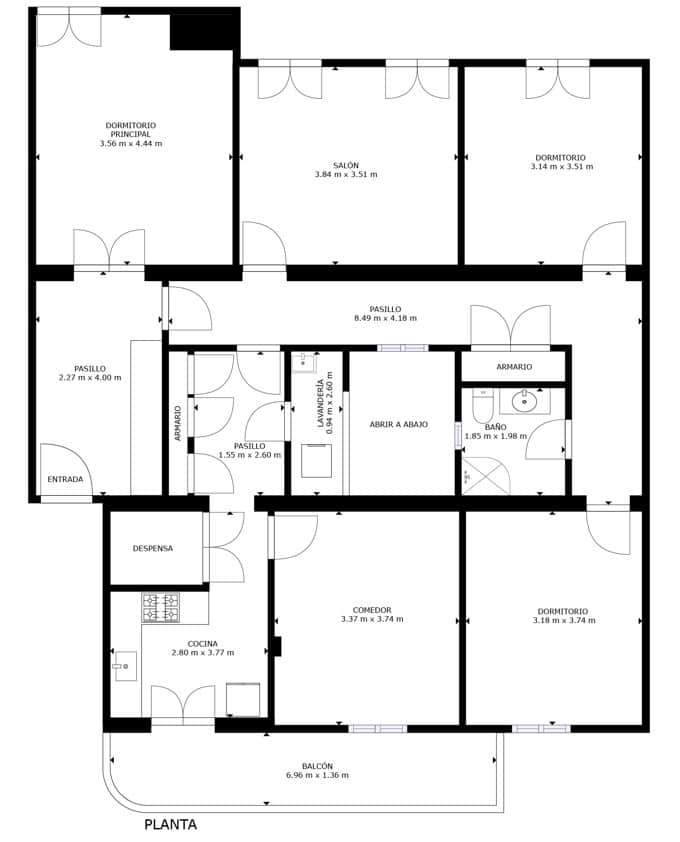 4 bedroom Apartment for sale in Palma de Mallorca - € 1,060,000 (Ref: 8665071)