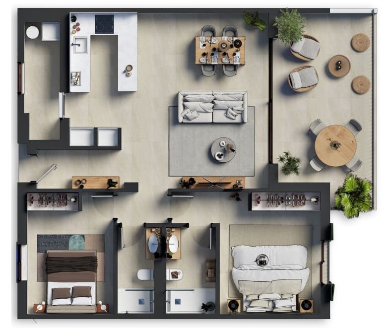 2 bedroom Apartment for sale in Capdepera with pool - € 425,000 (Ref: 9146886)