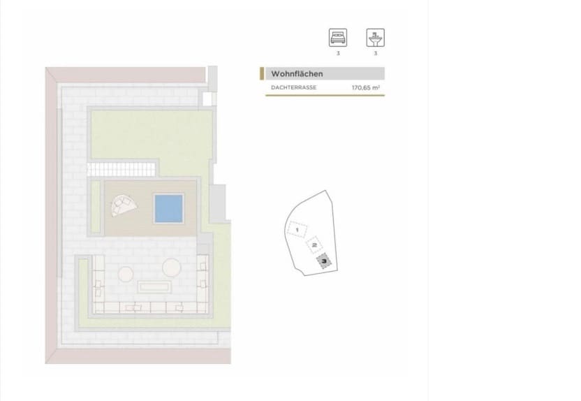 3 sypialnia Penthouse na sprzedaż w Peguera / Paguera z basenem garażem - 2 750 000 € (Ref: 9312499)