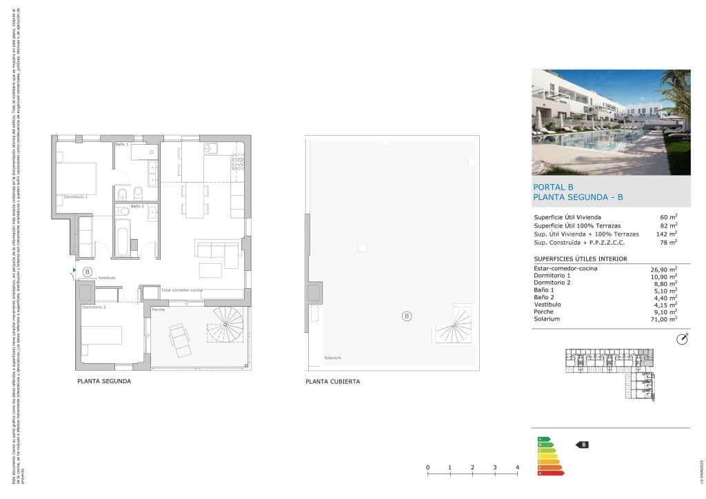 2 Zimmer Penthouse zu verkaufen in Ibiza / Eivissa Stadt mit Pool - 698.000 € (Ref: 9512100)