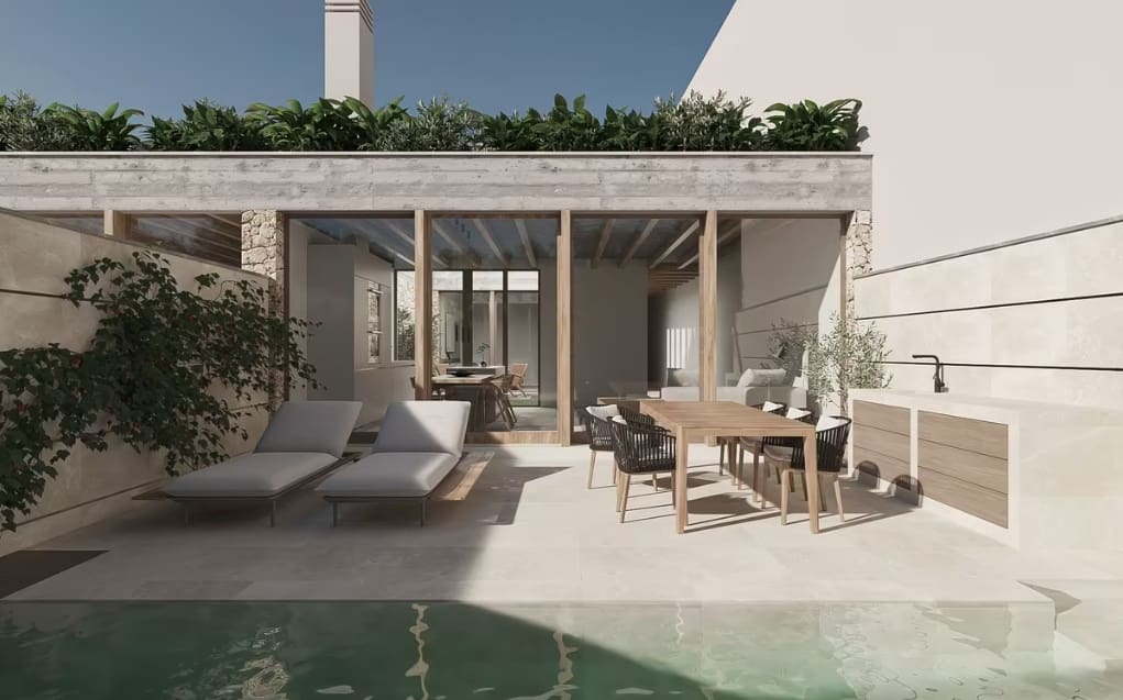 4 sypialnia Dom na sprzedaż w Palma de Mallorca z basenem garażem - 1 500 000 € (Ref: 9518464)