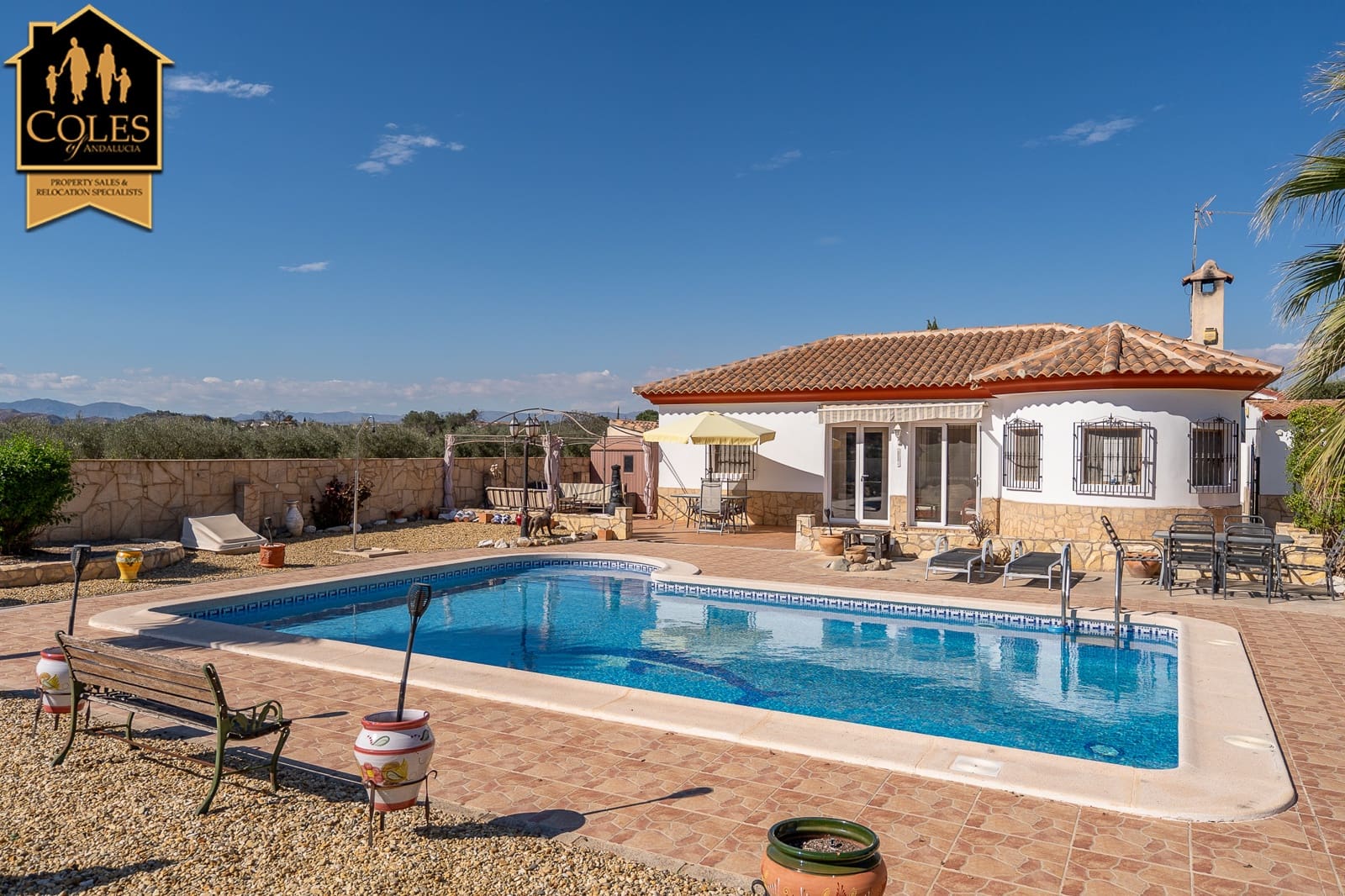2 sypialnia Willa na sprzedaż w Arboleas z basenem garażem - 274 950 € (Ref: 10166877)