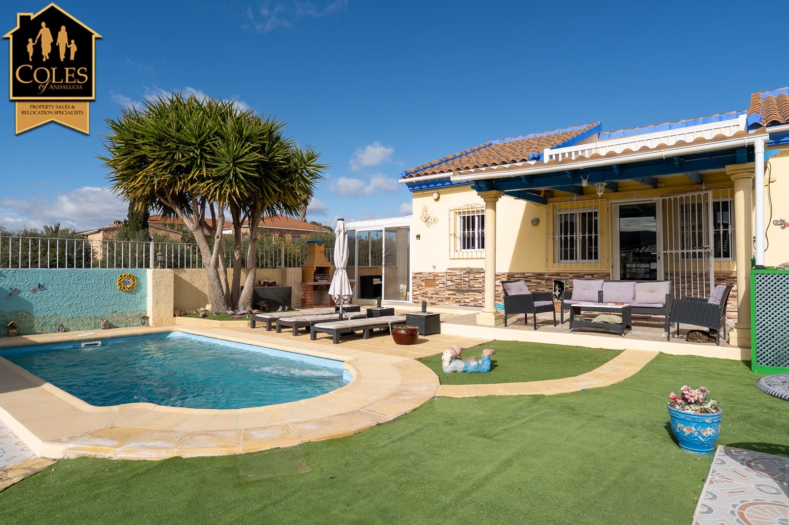 3 sypialnia Willa na sprzedaż w Arboleas z basenem garażem - 259 995 € (Ref: 9566395)